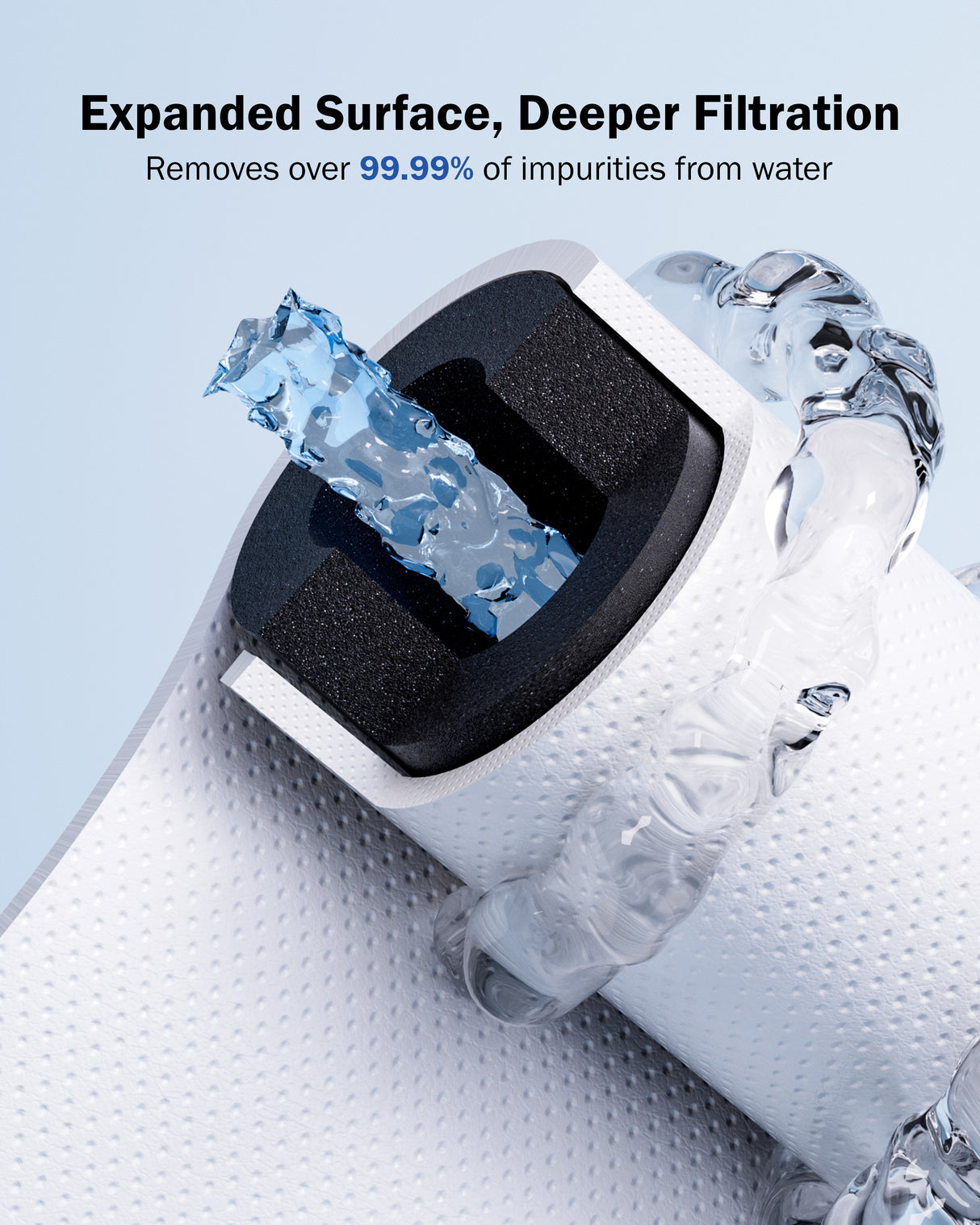 Dreamwills DS15 Under Sink Water Filter System, 1.3 GPM Direct Connect Kitchen Faucet Filtration, 3-Minute Tool-Free Install, Reduces Lead, Chlorine, Bad Taste, Retains Minerals, 2 Years