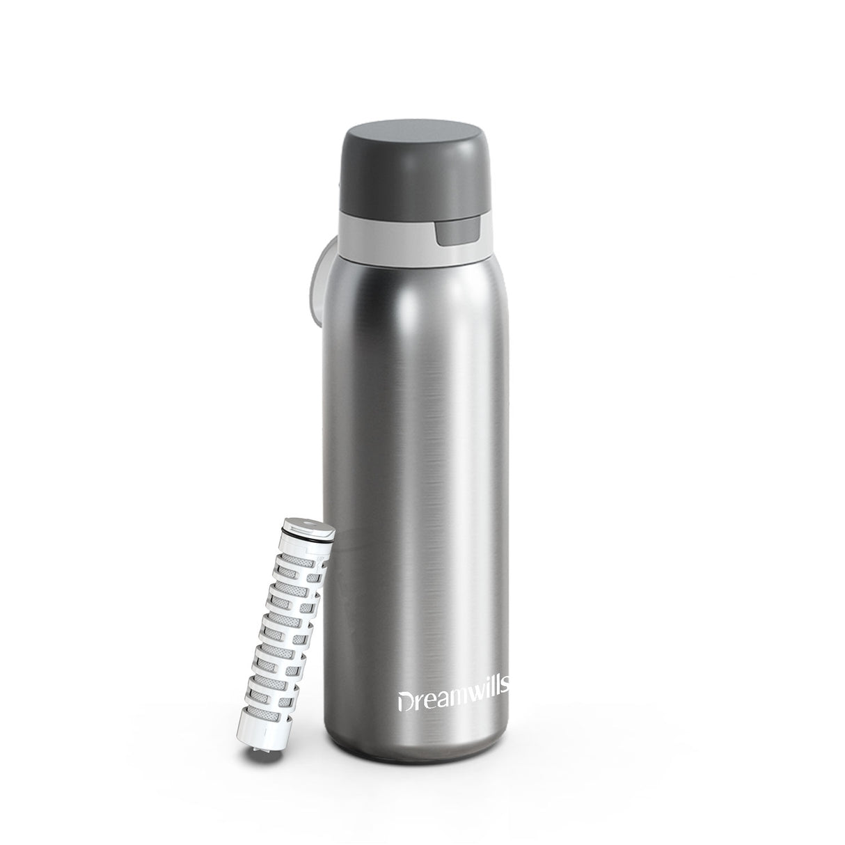 Dreamwills Stainless Steel Insulated Filtered Water Bottle, Keep Ice/C