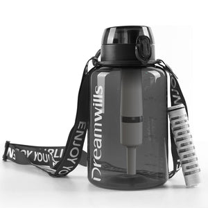 Dreamwills Filtered Water Bottle 40oz Grey